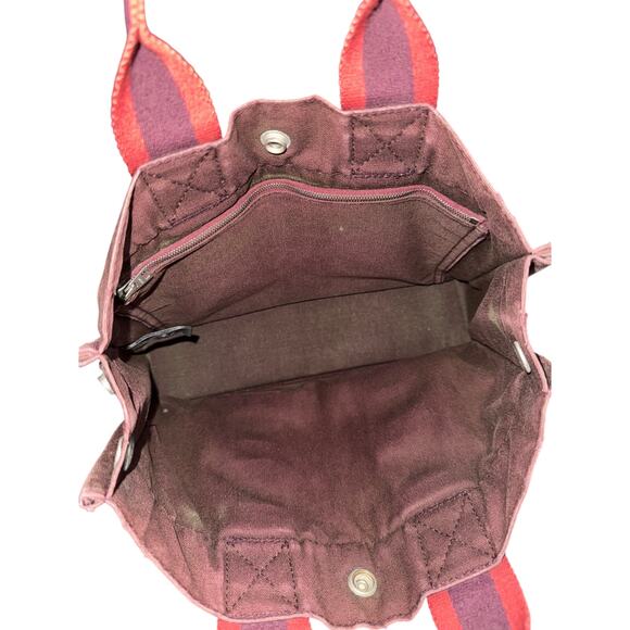 Authentic‎ Vintage Hermes Canvas Herline PM Small Tote - Picture 8 of 16